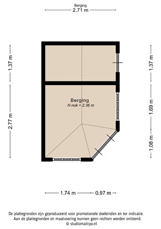 Floorplan - Dorpsdijk 14, 4156 AK Rumpt
